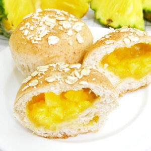 บันโฮลวีทไส้สับปะรดหอมสุวรรณ (บันคู่) | Whole Wheat Bun filled with Homsuwan Pineapple