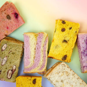 ขนมปังสีรุ้ง 7 สี (รวมรส) | Rainbow Bread (Mixed Flavours)